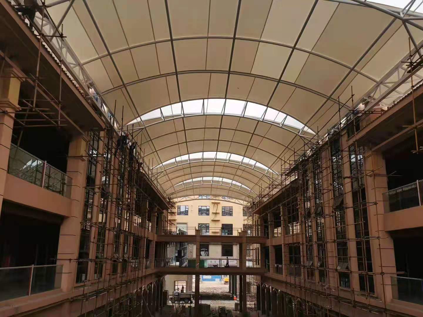 海南宝森农贸市场膜结构雨棚工程